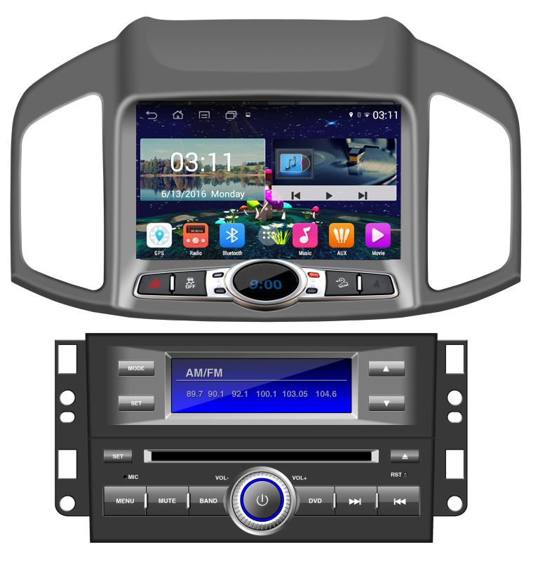 màn hình DVD android cho ôtô captiva